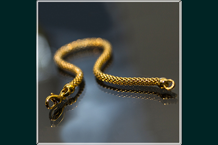 A braided bracelet